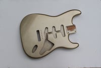 Image 2 of MJT VTS Stratocaster Body - Shoreline Gold - Medium Relic