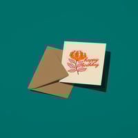 Image 2 of Happy Birthday Flame Lily Card