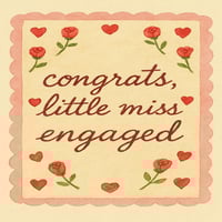 Image 3 of Little Miss Engaged Card
