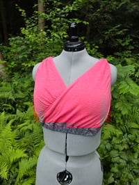 Image 1 of Linen Crossover Bra in Size Large & Voluptuous 