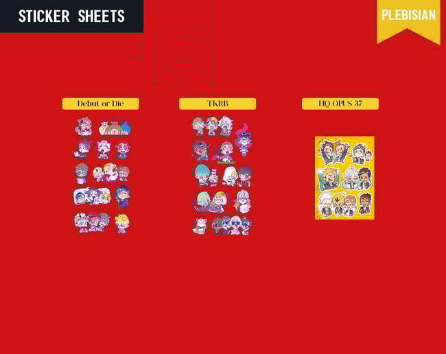 [Various Fandoms] Sticker Sheets