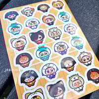 Image 2 of haikyuu little beans ✨ waterproof vinyl sticker sheet