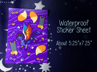 Image 3 of Furry Sticker Bomb Sparkledog Sticker Sheet (Holographic and Flat)