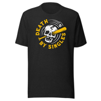 Image 1 of DEATH BY SINGLES T-Shirt (Black Heather)