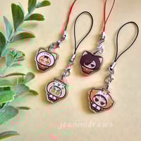 Image 4 of haikyuu little beans ✨ mini epoxy acrylic phone charm