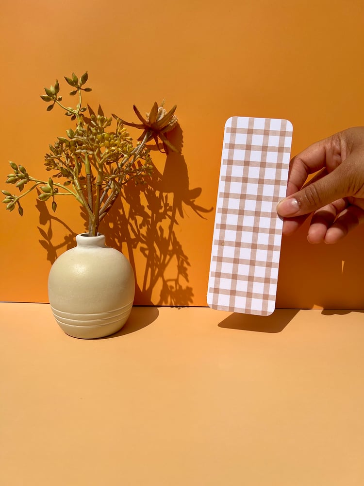 Image of Cottagecore Gingham Bookmark