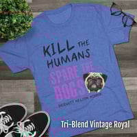 Image 5 of Spare the Dogs (Pug) Tri-Blend Tee