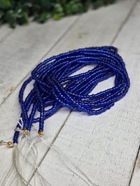 Image 1 of Dark Blue Silver lined 
