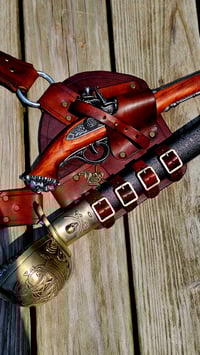 Image 2 of Brown Baldric - Sword/Pistol