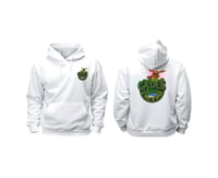 WHITE HOODIE WITH ANY OF OUR LOGO'S (THAT SUITS WHITE)