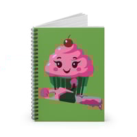 Image 1 of 'Too Sweet to Behave Like This' Cupcake Spiral Notebook
