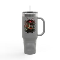 Image 2 of Red Inside - Overrun Hospital Insulated Travel Mug 40oz