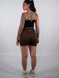 Image 5 of Seamless Ribbed Shorts With Scrunch Butt