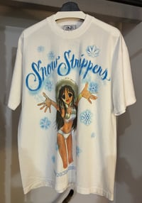 Image 3 of Online Ceramics x Snow Strippers Anime Tour Tee L NEW