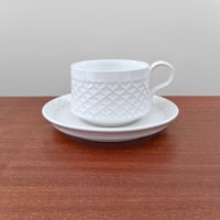 Image 1 of Quistgaard Cordial Palet White Tea Cup with Saucer