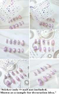 Image 2 of BTS Inspired 3D Nail Sticker