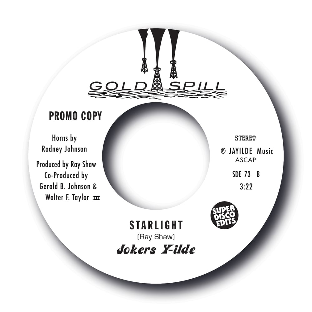 The Jokers Y-ilde "Love Vibrations" Gold Spill 45rpm Promo