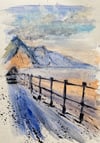 Sidmouth 14/07/2025 water colour and ink original (Painted on Location)