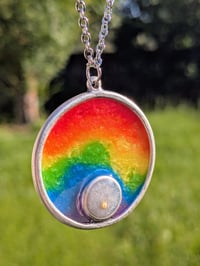 Image 2 of Rainbow Circle Necklace