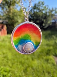 Image 3 of Rainbow Circle Necklace