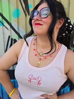 Camiseta tirantes cangrejo