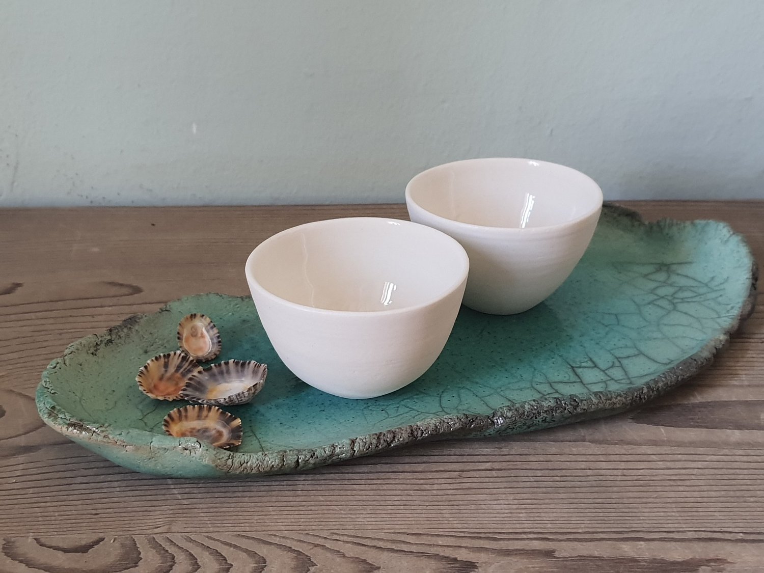 Image of Tazzine con vassoio | PORCELLANA E RAKU