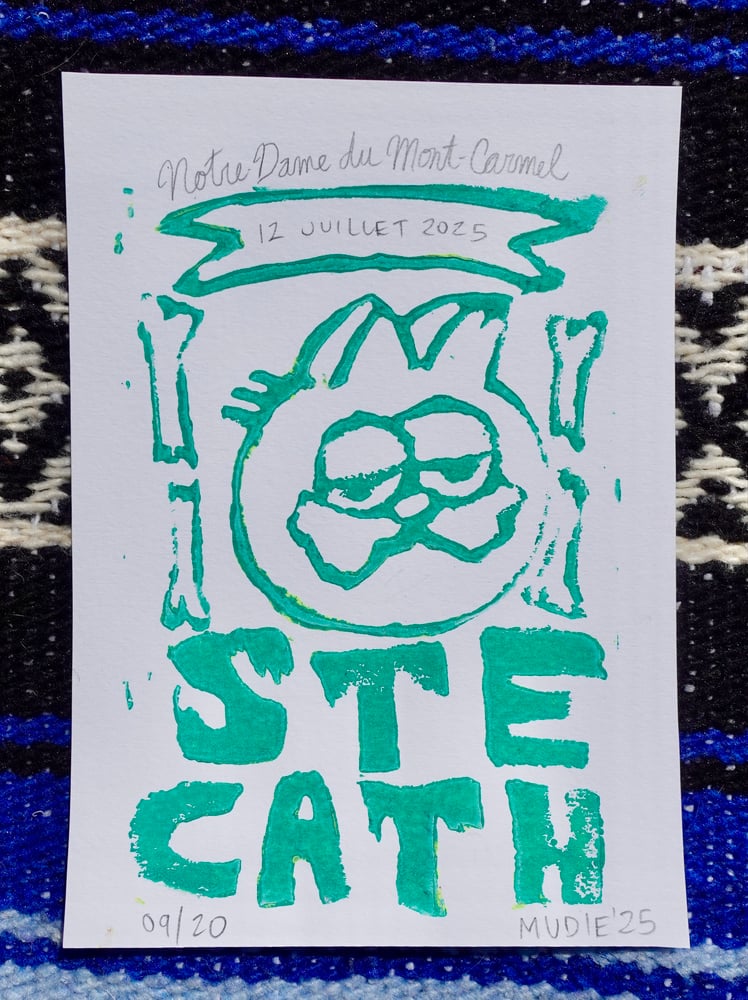 Image de The Sainte Catherines " 12 juillet 2025 " Print Lino Gravure ( /20 )