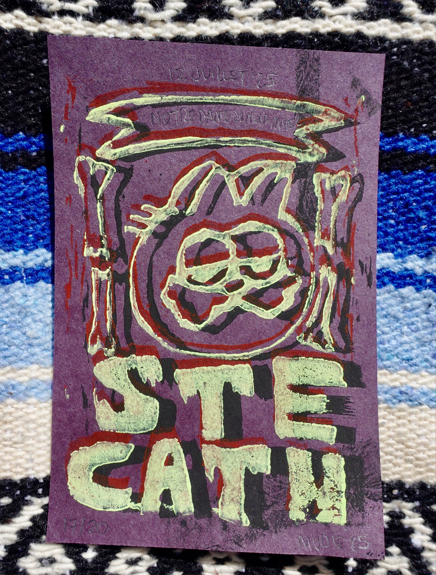 Image of The Sainte Catherines " 12 juillet 2025 " Print Lino Gravure ( /20 )