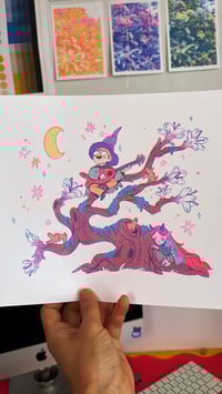 The Flowering of the White Tree (risograph)