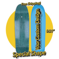 1 Custom printed deck - Special Shape