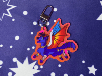 Image 1 of Furry Sparkledog Rainbow Keychain