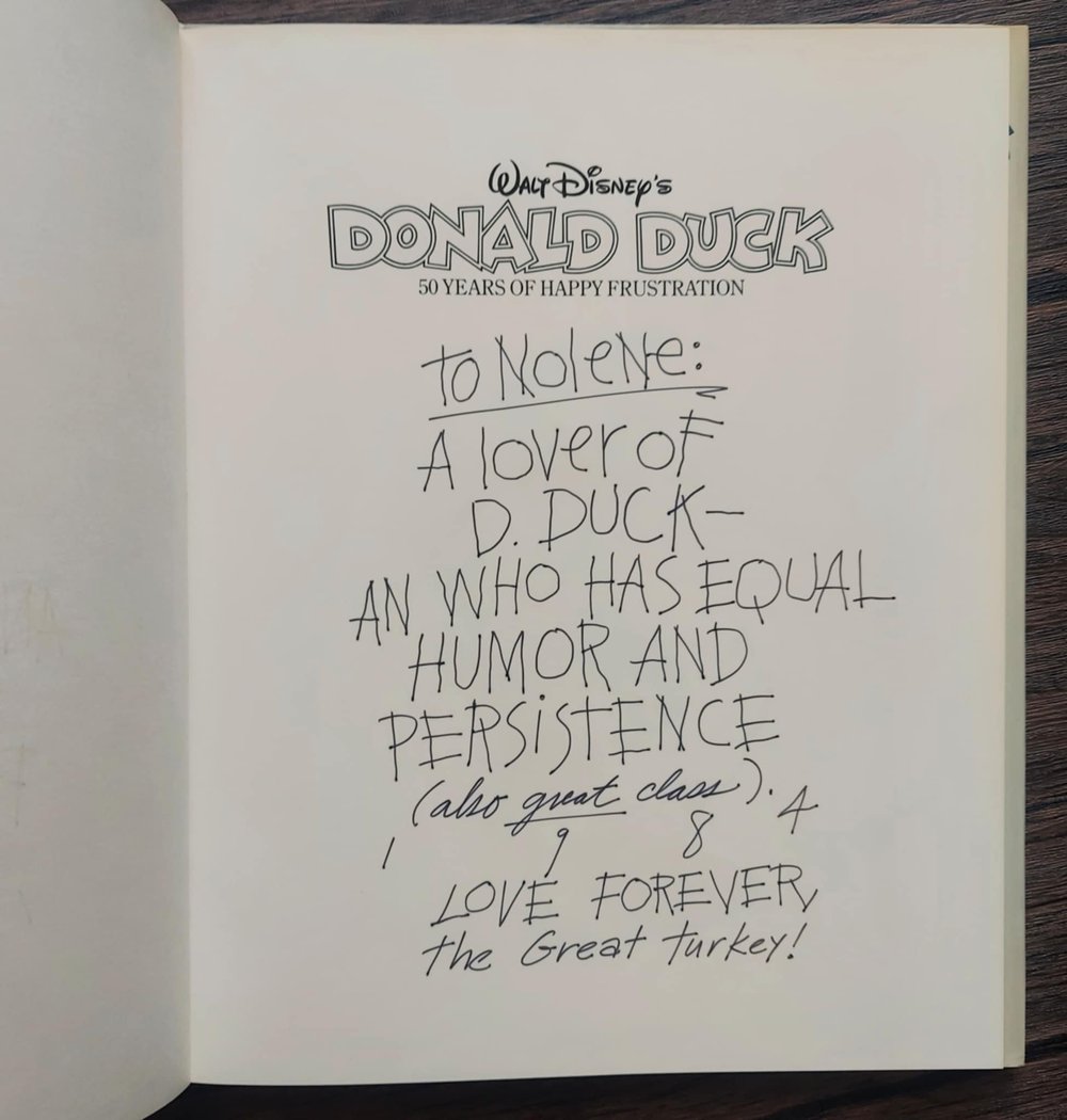 Walt Disney's Donald Duck: 50 Years of Happy Frustration - SIGNED