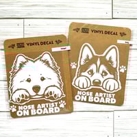 Image 1 of Dog Nose Artist Vinyl Decals