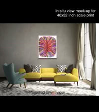 Image 3 of Flaming center print