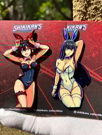 Image 1 of KLK Ryuko & Satsuki Bunny 3.5" Hard Enamel Pins **EXTRAS**