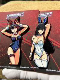 Image 5 of KLK Ryuko & Satsuki Bunny 3.5" Hard Enamel Pins **EXTRAS**