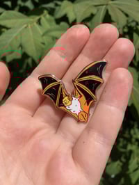 Image 4 of Painted Woolly Bat Pin