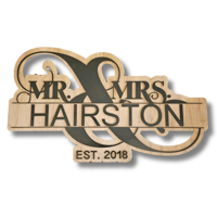 Image 2 of Mr. & Mrs. Last Name Sign