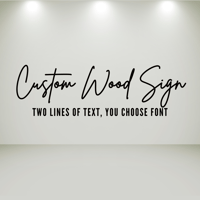 Image 1 of Custom Wood Wall Letters / Sign