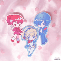 Image 1 of P3 SEES Anime Stickers | Cute Colorful RPG Gaming Fan Art on Matte Vinyl