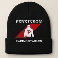 Perkinson Racing Stables Knit Beanie – Ride with Style, Rep the Stable