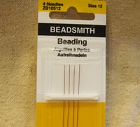 Beadsmith English Beading Needles Pack of 4 Size 12