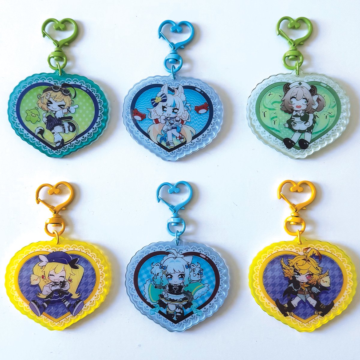 Indie VTuber Acrylic Charms