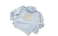 Image 3 of City Global "reflective" Hoodie (Blue)