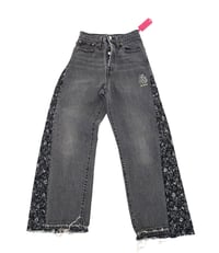 Image 1 of NL Wide Leg Denim (Black)