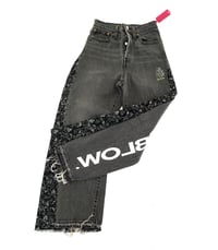 Image 3 of NL Wide Leg Denim (Black)
