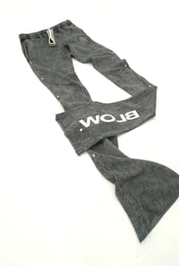 Image 5 of NL Stacked Sweatpants (Black)