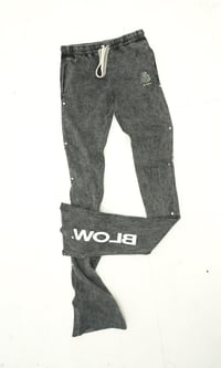 Image 2 of NL Stacked Sweatpants (Black)