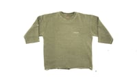 Image 1 of 3/4 Sleeve Sweatshirt (Olive)