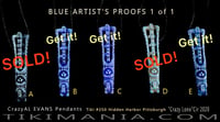 Image 1 of CrazyAL Tiki #250 - Crazy Lono Pendant the BLUE one of one artist proofs